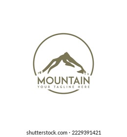 Mountain Logo Template. Vector Illustrator