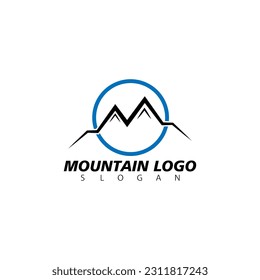 Mountain Logo Template. Vector Illustrator 
