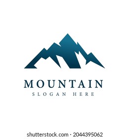 Mountain logo, Trendy Mountain Logo Vector Illustration. Adventure and Expedition