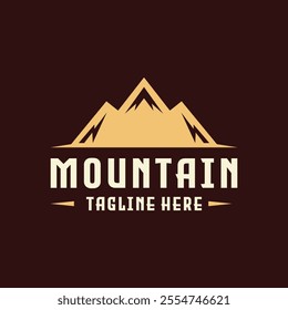 Mountain Logo Vacation Vector Symbol Emblem Design