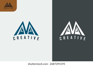 mountain logo with vactor design