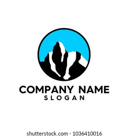mountain logo vector