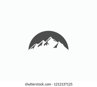 mountain logo vector