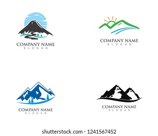 Mountain logo and vector