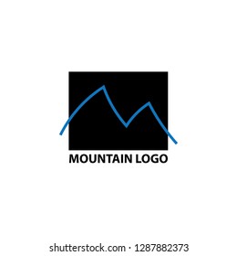 mountain logo vector