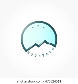 mountain logo vector