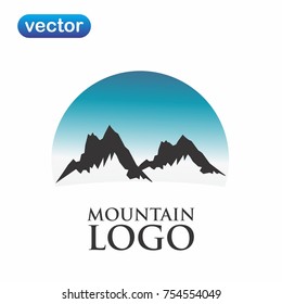 mountain logo vector