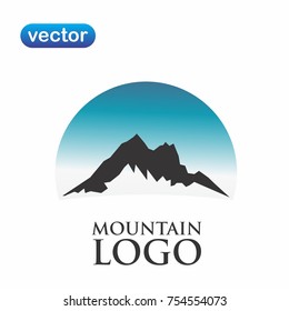 mountain logo vector