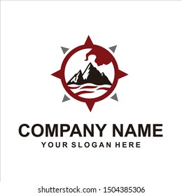 mountain logo vector abstract design