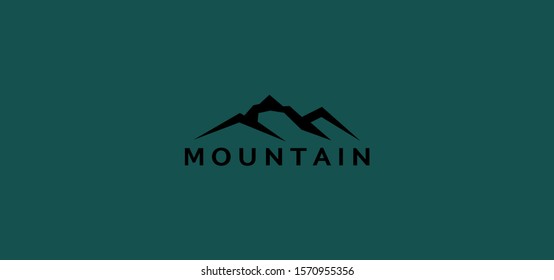 mountain logo. vector abstract illustration