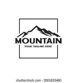 mountain logo vector for adventure outdoor activity