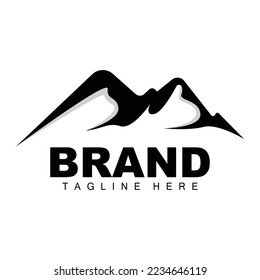 Logo De Montaña, Escalada De Montaña Vectora, Aventura, Diseño Para Escalada, Equipo De Escalada Y Marca Con Logo De Montaña