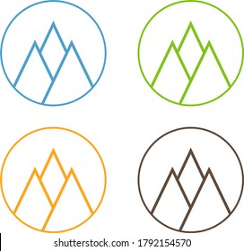 a Mountain Logo vector design