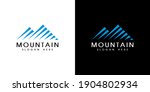 mountain logo vector design emblem