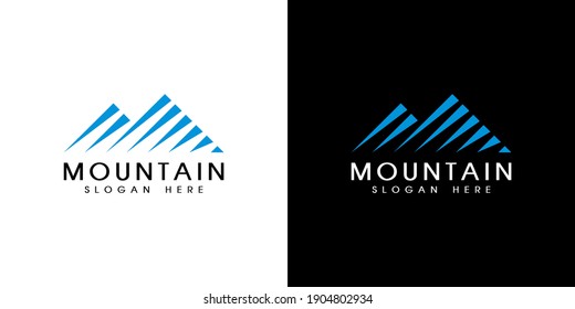 mountain logo vector design emblem