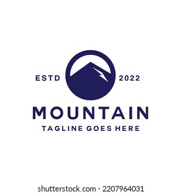 Mountain Logo vector design graphic emblem for adventure