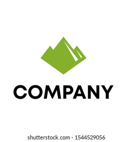mountain logo vector design . hill sign icon unique