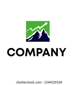 mountain logo vector design . hill sign icon unique