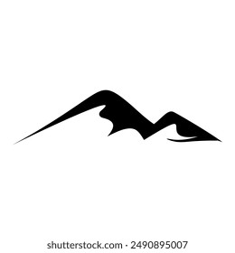 MOUNTAIN LOGO VECTOR DESIGN SILHOUETTE MINIMALIST