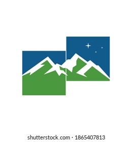 mountain logo vector design template
