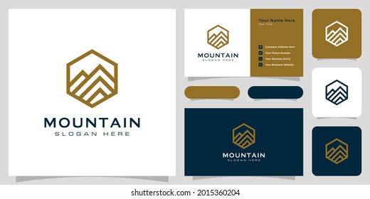 mountain logo vector design template