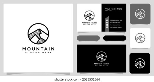 mountain logo vector design template
