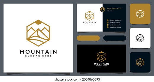 mountain logo vector design template