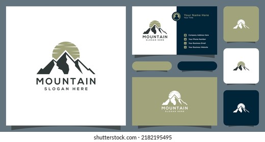 mountain logo vector design template