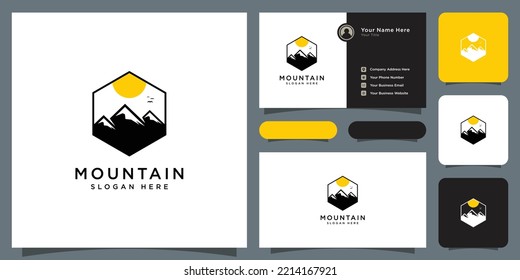 mountain logo vector design template