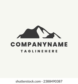 mountain logo vector design template emblem