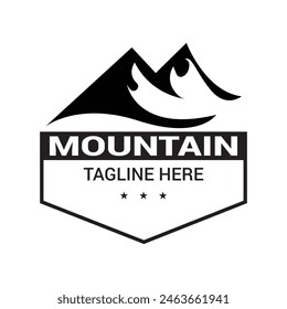 mountain logo vector design template. isolated on white and black background. Vector illustration. EPS 10 