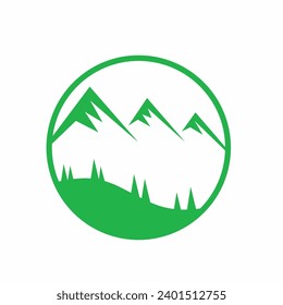Vectorgrafik-Design-Illustration für Berglogo Symbol und Symbol
