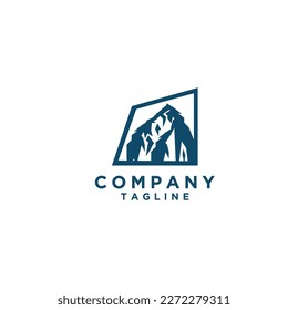 Design-Vorlage für das Mountain-Logo, Vektorsymbol	