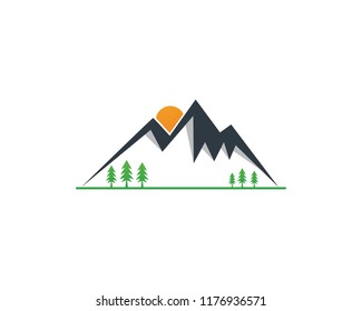 Mountain logo vector illustration