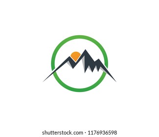 Mountain logo vector illustration