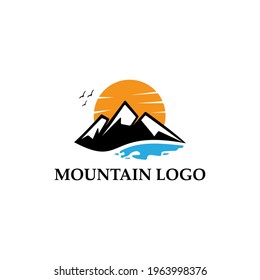 mountain logo vector illustration concept, icon, element and template for company 
