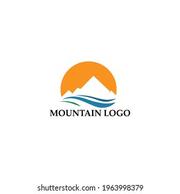 mountain logo vector illustration concept, icon, element and template for company 