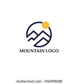mountain logo vector illustration concept, icon, element and template for company 