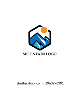 mountain logo vector illustration concept, icon, element and template for company 