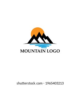 mountain logo vector illustration concept, icon, element, and template for company