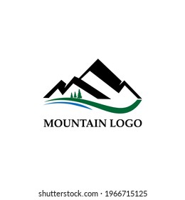 Concepto, icono, elemento y plantilla de ilustración vectorial de logotipo de montaña para empresas