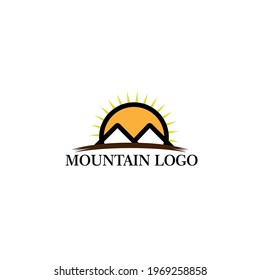 mountain logo vector illustration conept, icon, element, and template for company