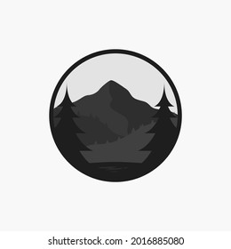 Mountain logo vector illustration design