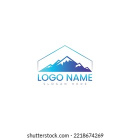 Mountain logo vector illustration design