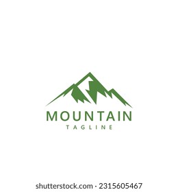 Diseño del vector del logotipo de montaña 