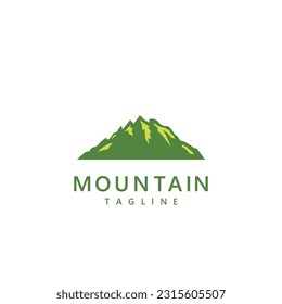 Diseño del vector del logotipo de montaña 
