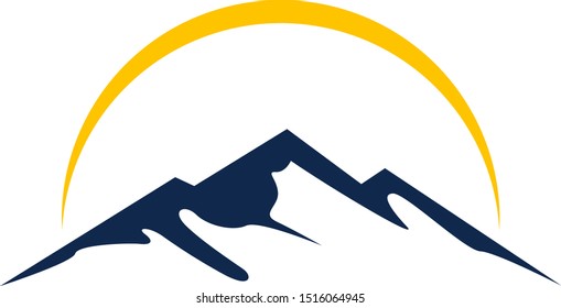 Mountain Logo Vector Illustration, modern style