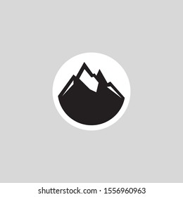 Mountain logo vector and illustration. mountaineer logo.