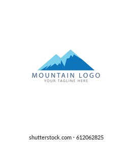 Mountain logo vector illustration on white background.