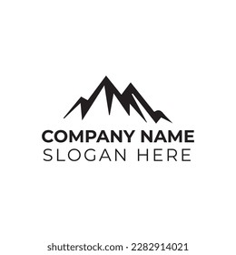 Mountain logo vector illustration template 